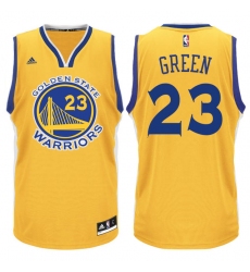 Men's Adidas Golden State Warriors #23 Draymond Green Authentic Gold NBA Jersey