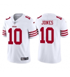 Men's San Francisco 49ers #10 Mac Jones White 2025 Vapor Untouchable Limited Football Stitched Jersey