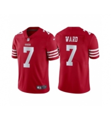 Men's San Francisco 49ers #7 Charvarius Ward Red Vapor Untouchable Limited Stitched Jersey