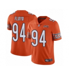Youth Chicago Bears #94 Leonard Floyd Orange Alternate 100th Season Limited Football Jersey