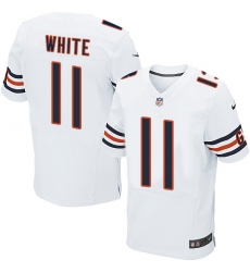Men's Nike Chicago Bears #11 Kevin White Elite White NFL Jersey