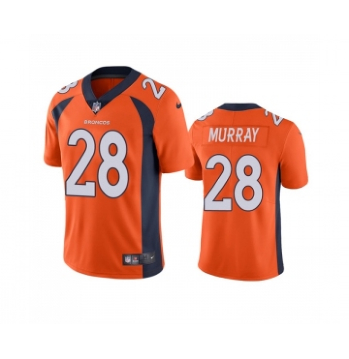 Men's Denver Broncos #28 Latavius Murray Orange Vapor Untouchable Stitched Jersey