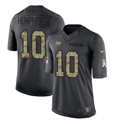 Men's Nike Tampa Bay Buccaneers #10 Adam Humphries Limited Black 2016 Salute to Service NFL Jersey
