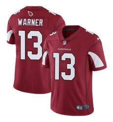 Men's Nike Arizona Cardinals #13 Kurt Warner Red Team Color Vapor Untouchable Limited Player NFL Jersey