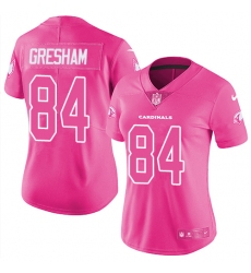 Women's Nike Arizona Cardinals #84 Jermaine Gresham Limited Pink Rush Fashion NFL Jersey