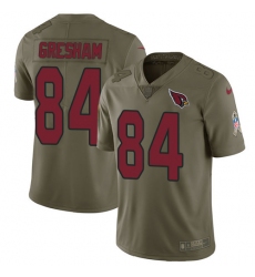 Youth Nike Arizona Cardinals #84 Jermaine Gresham Limited Olive 2017 Salute to Service NFL Jersey