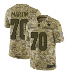 Men's Nike Dallas Cowboys #70 Zack Martin Limited Camo 2018 Salute to Service NFL Jersey