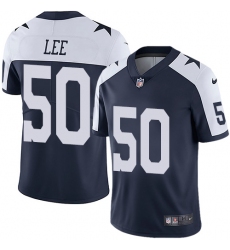 Men's Nike Dallas Cowboys #50 Sean Lee Navy Blue Throwback Alternate Vapor Untouchable Limited Player NFL Jersey