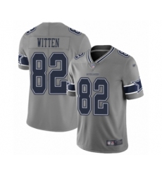 Women's Dallas Cowboys #82 Jason Witten Limited Gray Inverted Legend Football Jersey