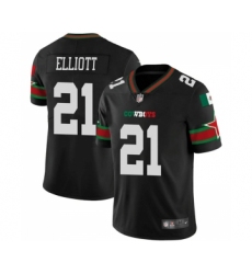 Men's Nike Dallas Cowboys #21 Ezekiel Elliott Black Mexico Vapor Limited Stitched Football Jersey