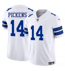 Men's Dallas Cowboys #14 George Pickens White 2025 Draft F.U.S.E. Vapor Untouchable Limited Football Stitched Jersey