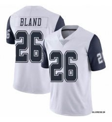 Men's Nike Dallas Cowboys #26 DaRon Bland White Stitched NFL Limited Rush Jersey