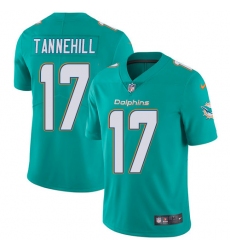 Youth Nike Miami Dolphins #17 Ryan Tannehill Elite Aqua Green Team Color NFL Jersey