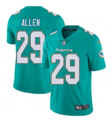 Youth Nike Miami Dolphins #29 Nate Allen Elite Aqua Green Team Color NFL Jersey