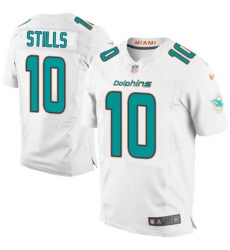 Men's Nike Miami Dolphins #10 Kenny Stills Elite White NFL Jersey