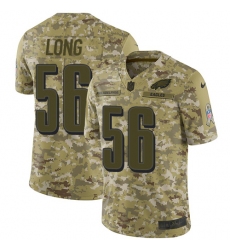 Men's Nike Philadelphia Eagles #56 Chris Long Limited Camo 2018 Salute to Service NFL Jersey