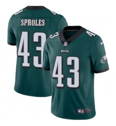 Youth Nike Philadelphia Eagles #43 Darren Sproles Midnight Green Team Color Vapor Untouchable Limited Player NFL Jersey