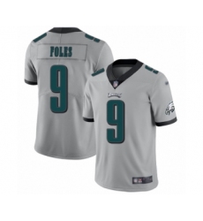 Youth Philadelphia Eagles #9 Nick Foles Limited Silver Inverted Legend Football Jersey