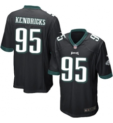 Men's Nike Philadelphia Eagles #95 Mychal Kendricks Game Black Alternate NFL Jersey