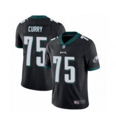 Men's Philadelphia Eagles #75 Vinny Curry Black Alternate Vapor Untouchable Limited Player Football Jersey