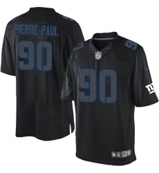 Men's Nike New York Giants #90 Jason Pierre-Paul Limited Black Impact NFL Jersey