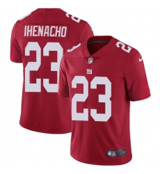 Men's Nike New York Giants #23 Duke Ihenacho Red Alternate Vapor Untouchable Limited Player NFL Jersey