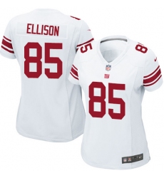 Women's Nike New York Giants #85 Rhett Ellison Game White NFL Jersey