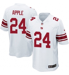 Men's Nike New York Giants #24 Eli Apple Game White NFL Jersey