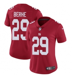 Women's Nike New York Giants #29 Nat Berhe Red Alternate Vapor Untouchable Limited Player NFL Jersey