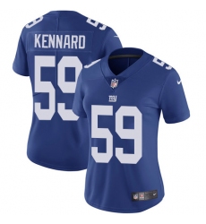 Women's Nike New York Giants #59 Devon Kennard Elite Royal Blue Team Color NFL Jersey