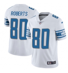 Youth Nike Detroit Lions #80 Michael Roberts Limited White Vapor Untouchable NFL Jersey
