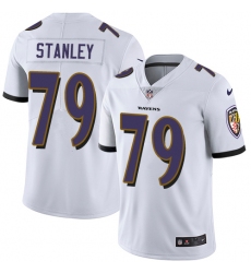 Youth Nike Baltimore Ravens #79 Ronnie Stanley White Vapor Untouchable Limited Player NFL Jersey