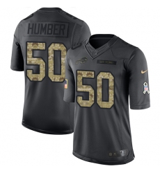 Youth Nike Buffalo Bills #50 Ramon Humber Limited Black 2016 Salute to Service NFL Jersey