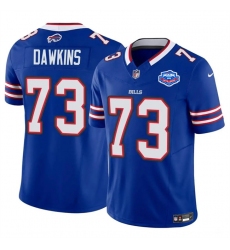Men's Buffalo Bills #73 Dion Dawkins Blue 2025 F.U.S.E. With Farewell Vapor Untouchable Limited Football Stitched Jersey