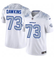 Men's Buffalo Bills #73 Dion Dawkins White 2025 F.U.S.E. “Rivalries” Vapor Limited Football Stitched Jersey