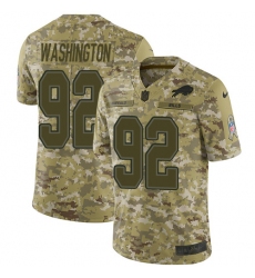 Men's Nike Buffalo Bills #92 Adolphus Washington Limited Camo 2018 Salute to Service NFL Jersey