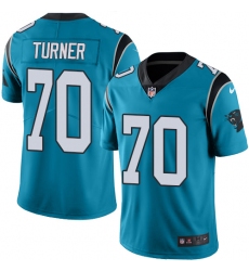 Youth Nike Carolina Panthers #70 Trai Turner Blue Alternate Vapor Untouchable Limited Player NFL Jersey