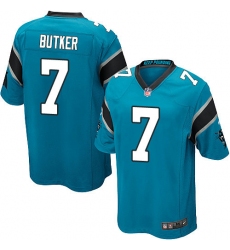Men's Nike Carolina Panthers #7 Harrison Butker Game Blue Alternate NFL Jersey