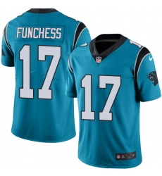 Men's Nike Carolina Panthers #17 Devin Funchess Blue Alternate Vapor Untouchable Limited Player NFL Jersey