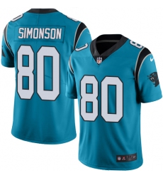 Youth Nike Carolina Panthers #80 Scott Simonson Blue Alternate Vapor Untouchable Limited Player NFL Jersey
