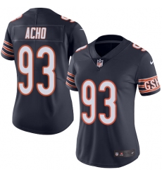 Women's Nike Chicago Bears #93 Sam Acho Navy Blue Team Color Vapor Untouchable Limited Player NFL Jersey