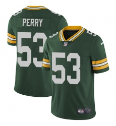 Youth Nike Green Bay Packers #53 Nick Perry Elite Green Team Color NFL Jersey