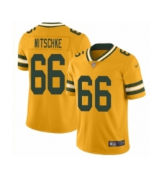 Men's Green Bay Packers #66 Ray Nitschke Limited Gold Inverted Legend Football Jersey