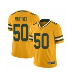 Youth Green Bay Packers #50 Blake Martinez Limited Gold Inverted Legend Football Jersey