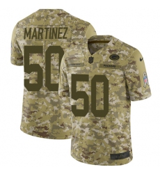 Youth Nike Green Bay Packers #50 Blake Martinez Limited Camo 2018 Salute to Service NFL Jersey