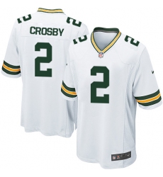 Men's Nike Green Bay Packers #2 Mason Crosby Game White NFL Jersey