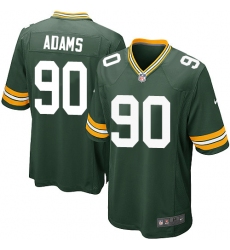 Men's Nike Green Bay Packers #90 Montravius Adams Game Green Team Color NFL Jersey