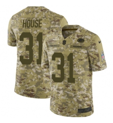 Men's Nike Green Bay Packers #31 Davon House Limited Camo 2018 Salute to Service NFL Jersey