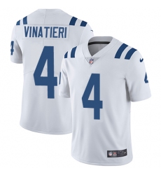 Youth Nike Indianapolis Colts #4 Adam Vinatieri White Vapor Untouchable Limited Player NFL Jersey