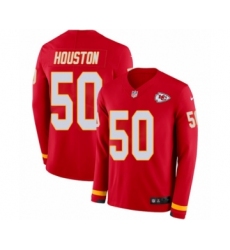 Men's Nike Kansas City Chiefs #50 Justin Houston Limited Red Therma Long Sleeve NFL Jersey